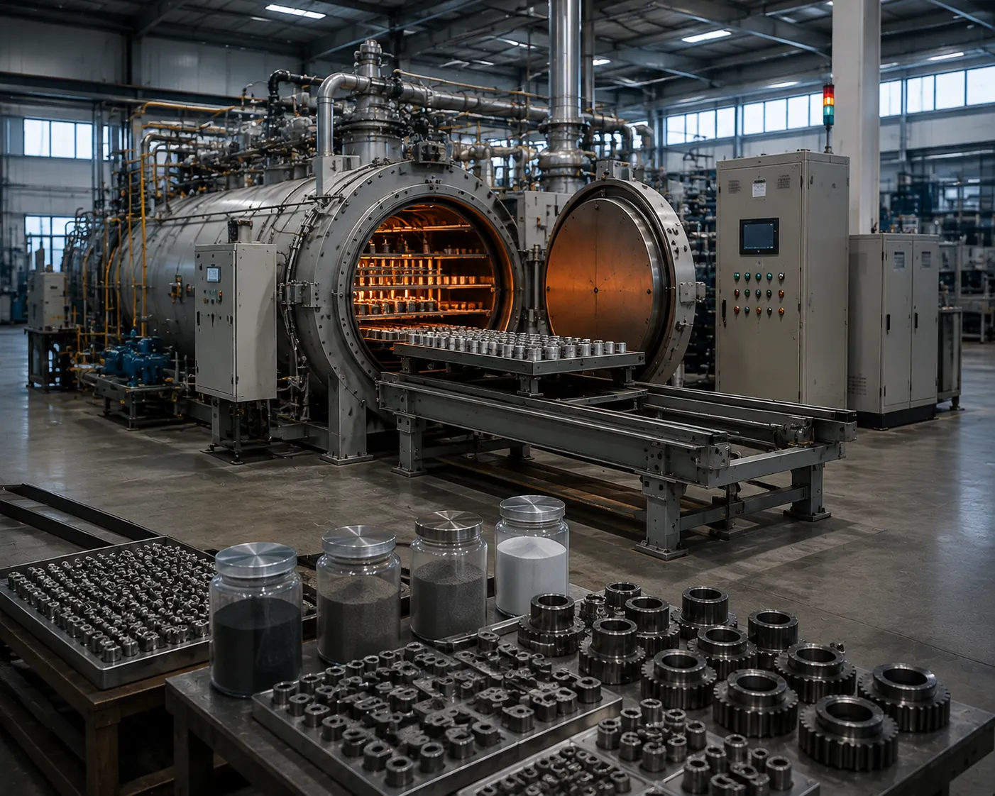 Powder metallurgy thermal annealing process equipment