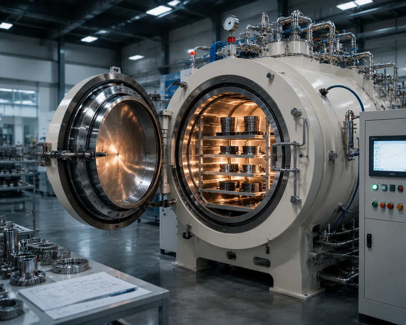 Haitem Furnace high vacuum thermal processing specifications and stress relief annealing diagram