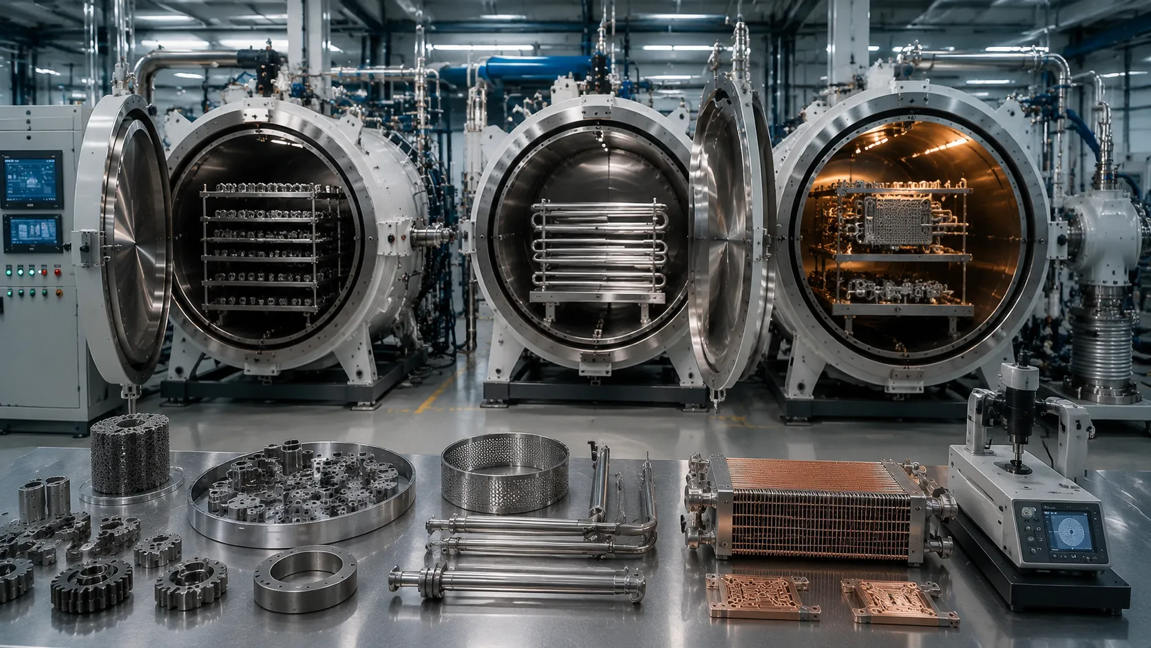 Haitem high-temperature industrial vacuum furnace chamber breakdown schematic