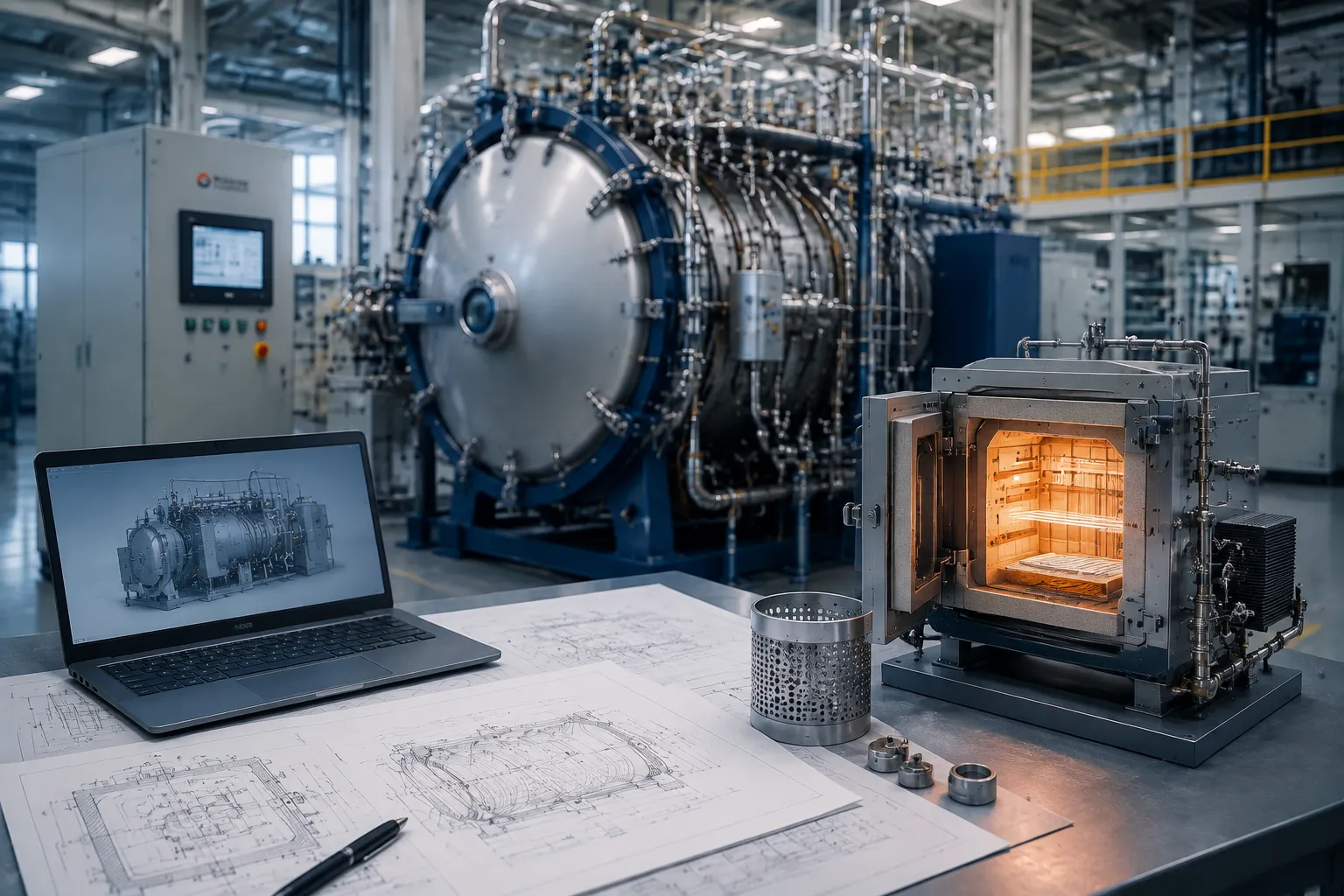 Haitem Furnace technical engineering schematic and thermal uniformity diagram