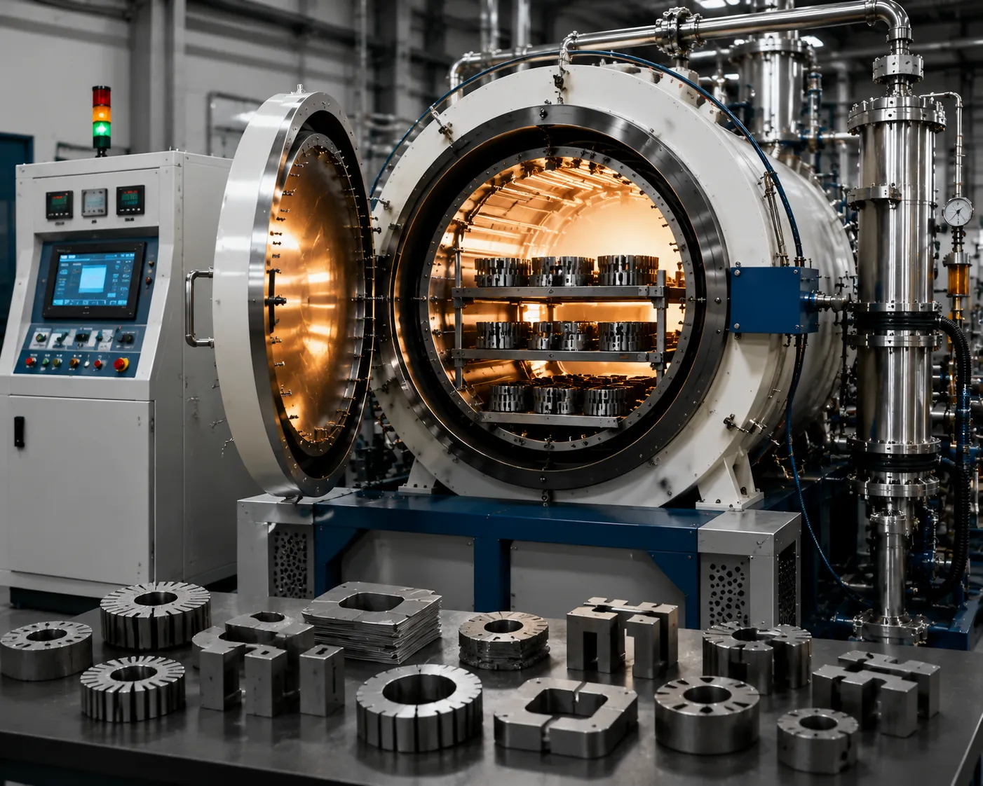 Soft magnetic component atmosphere sintering furnace