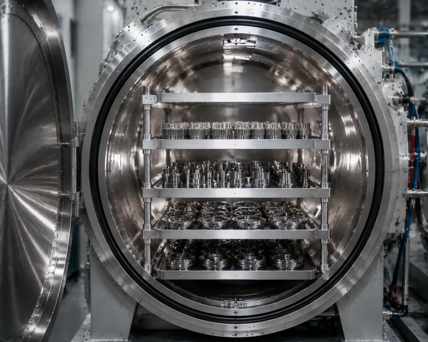 High-precision vacuum annealing furnace interior chamber engineered for bright thermal processing
