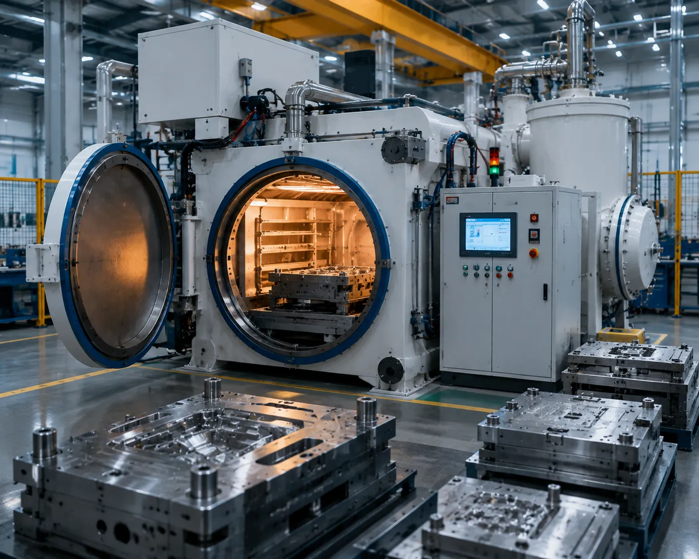 Precision mold tool vacuum heat treatment and stress relief process