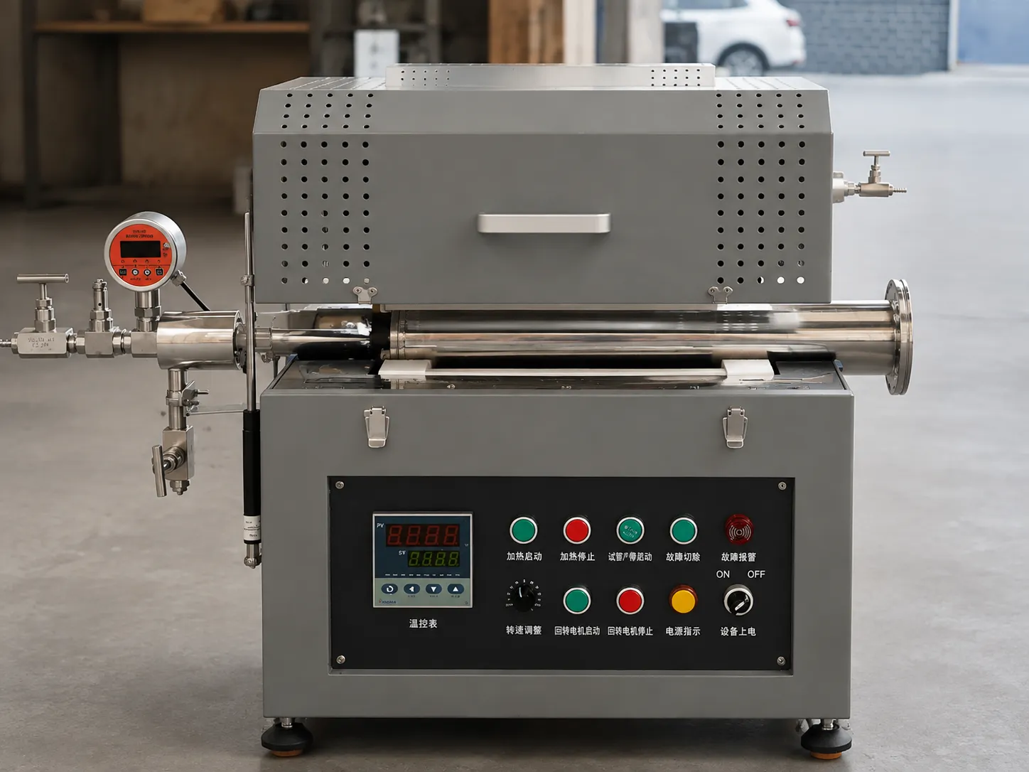 Precision tube atmosphere furnace for laboratory and research applications
