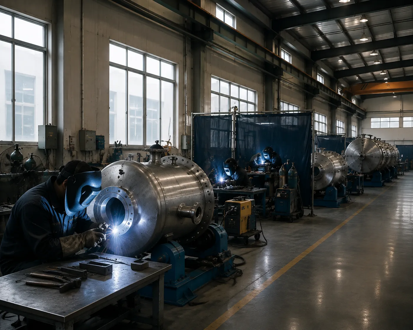 Specialized and Pressure Vessel Welding Area at Haitem Furnace