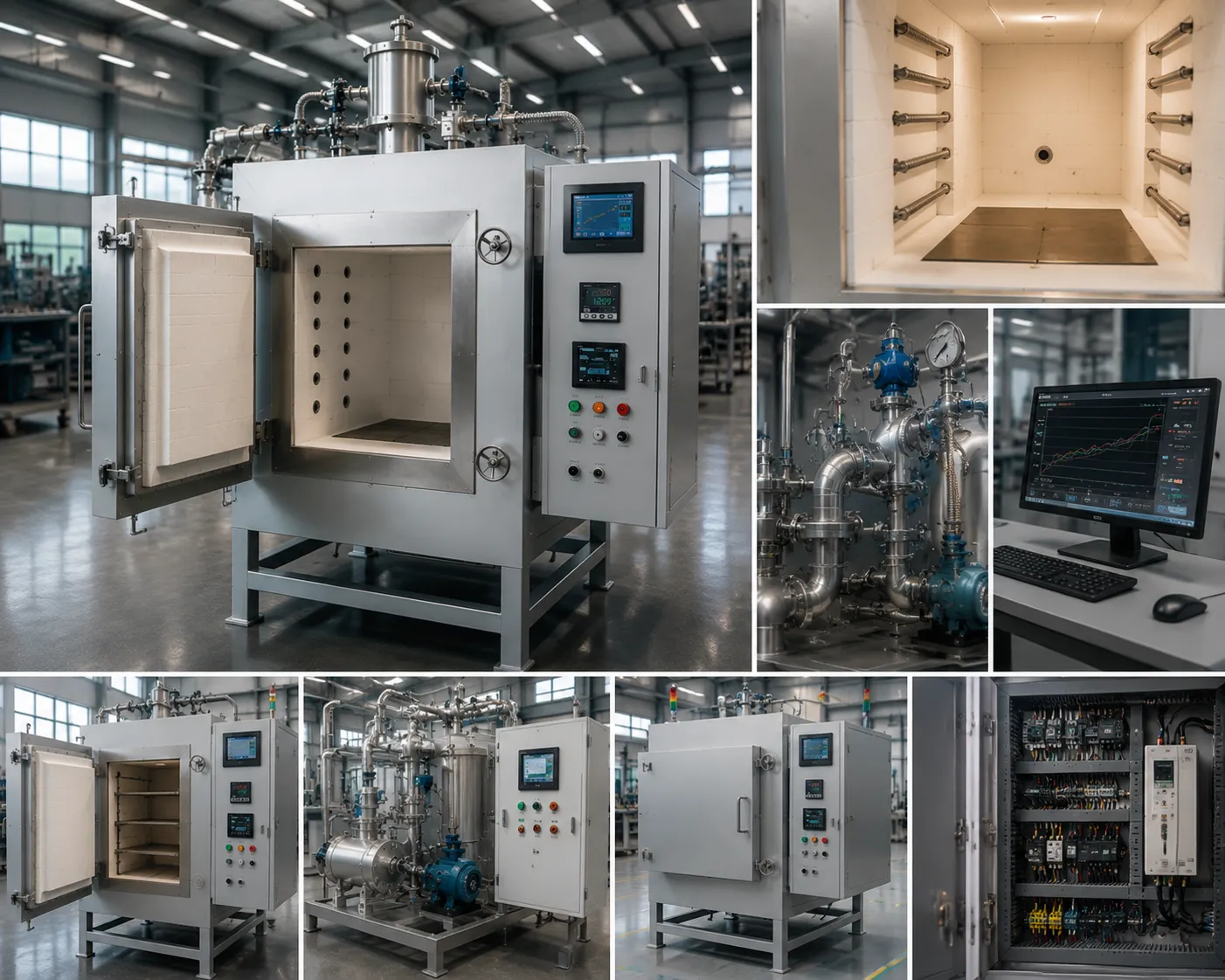Haitem Muffle Furnace chamber specs and interior component layout