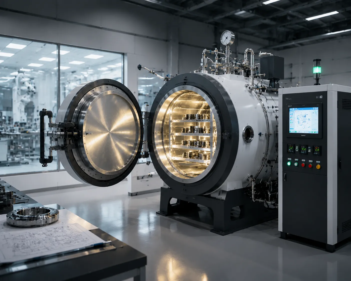 Haitem Furnace clean heat treatment vacuum annealing process visual