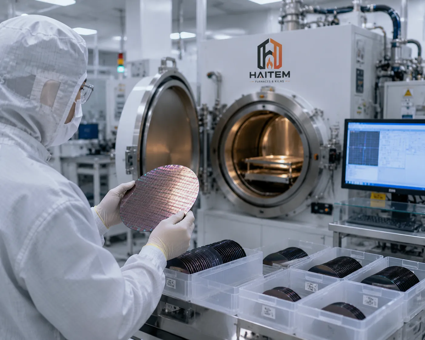Silicon and compound semiconductor wafer annealing furnace