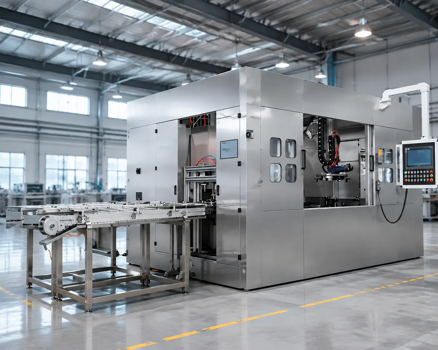Continuous mesh belt furnace line for automotive precision annealing