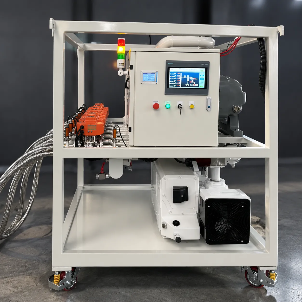 High-Vacuum Pre-Evacuation System in multi-gas furnace