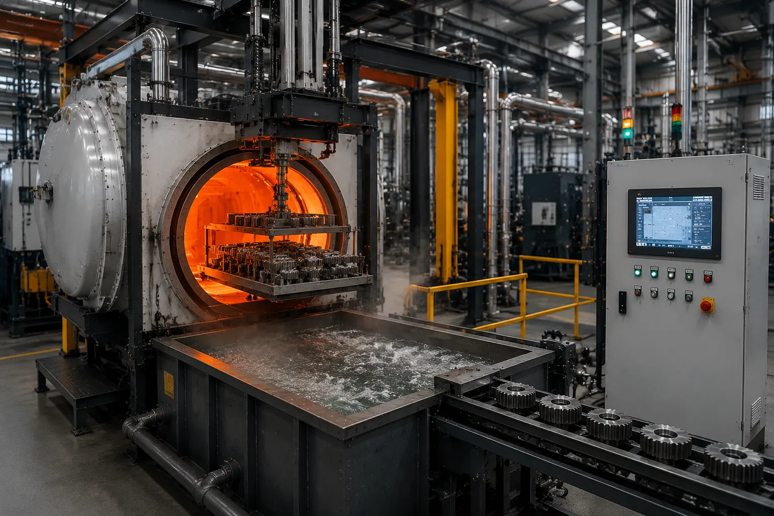 Rapid quench interface and automated PLC profiling system