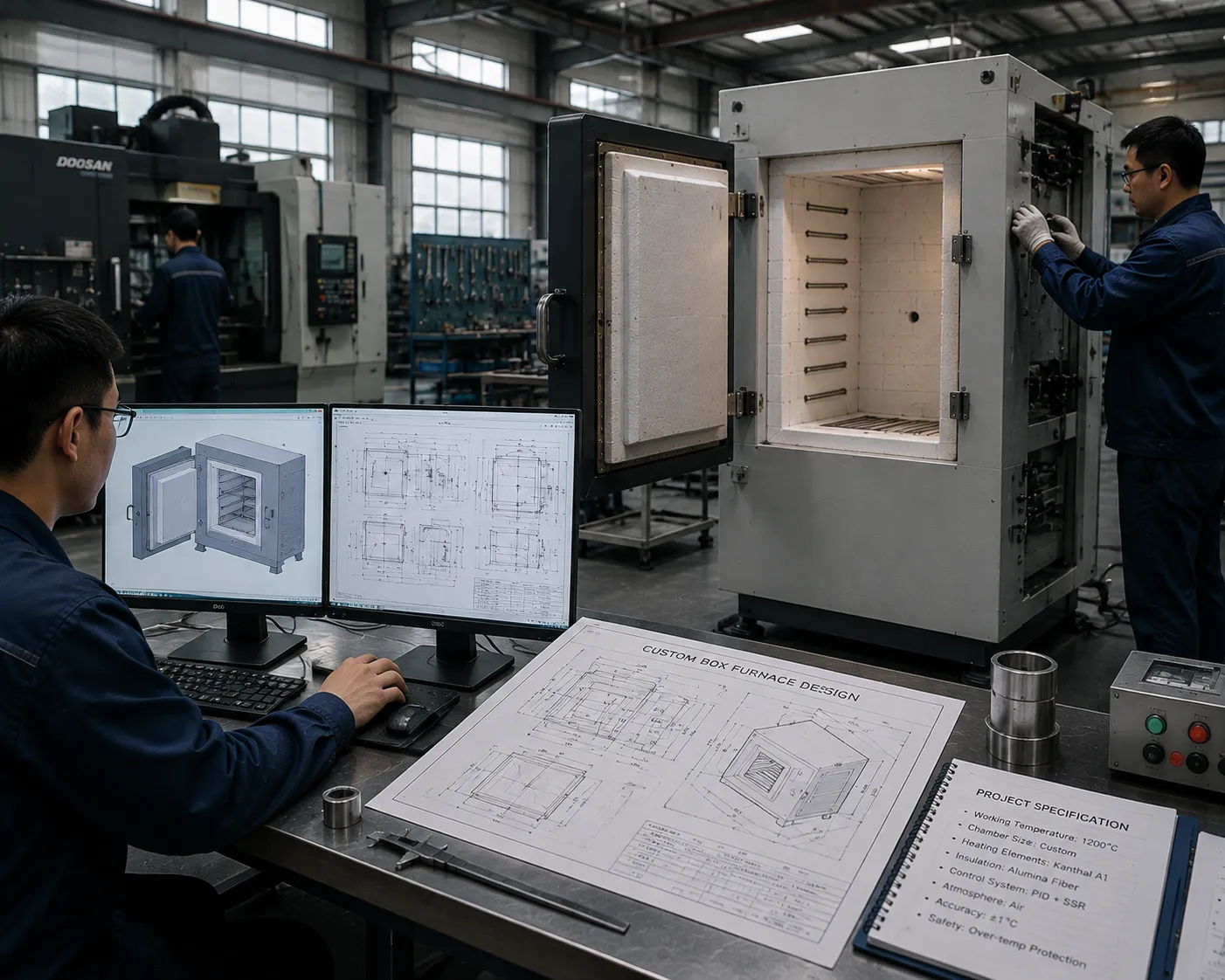 Haitem custom box furnace manufacturing and precision quality testing