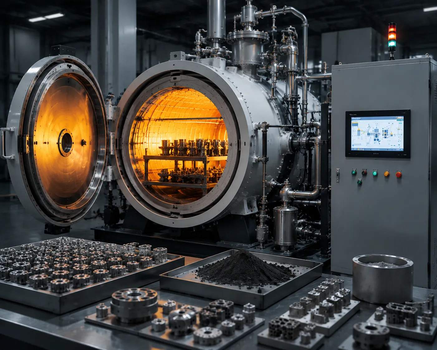 Refractory metals and powder metallurgy sintering furnace