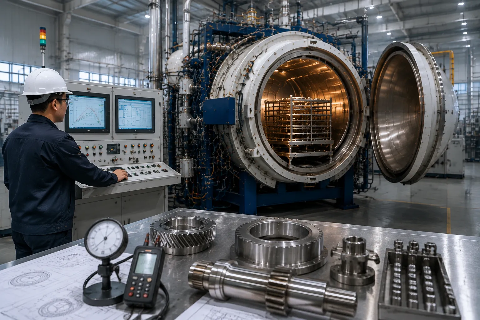 Precision vacuum heat treatment furnace processing high precision aerospace and industrial components