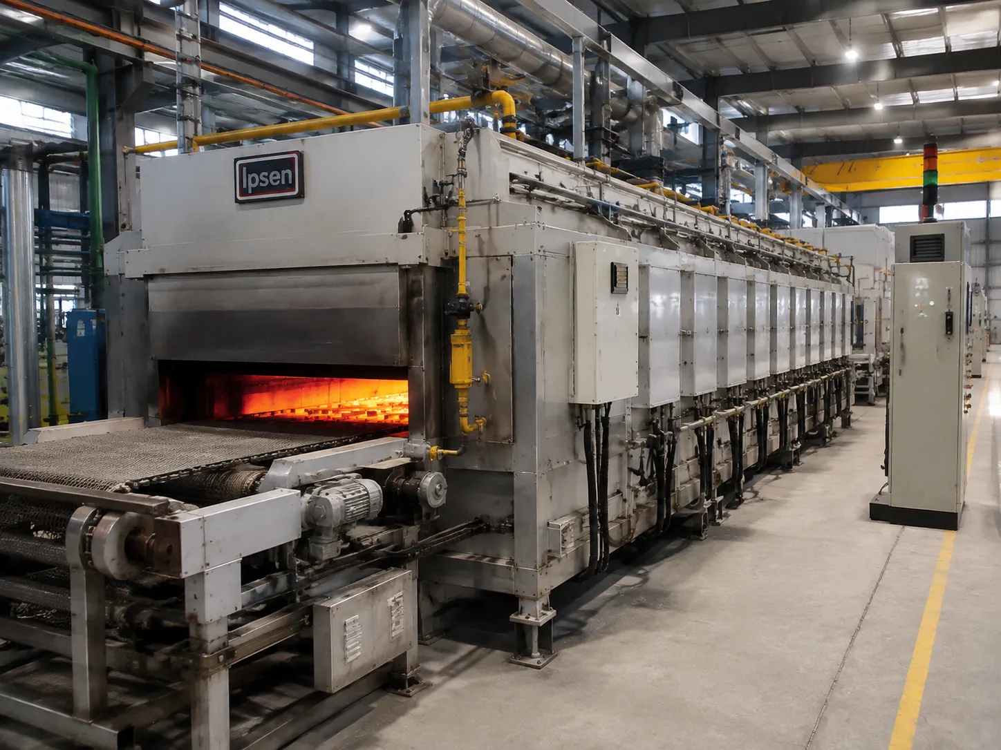 Automated Continuous Industrial Heat Treatment Line for Mass Production