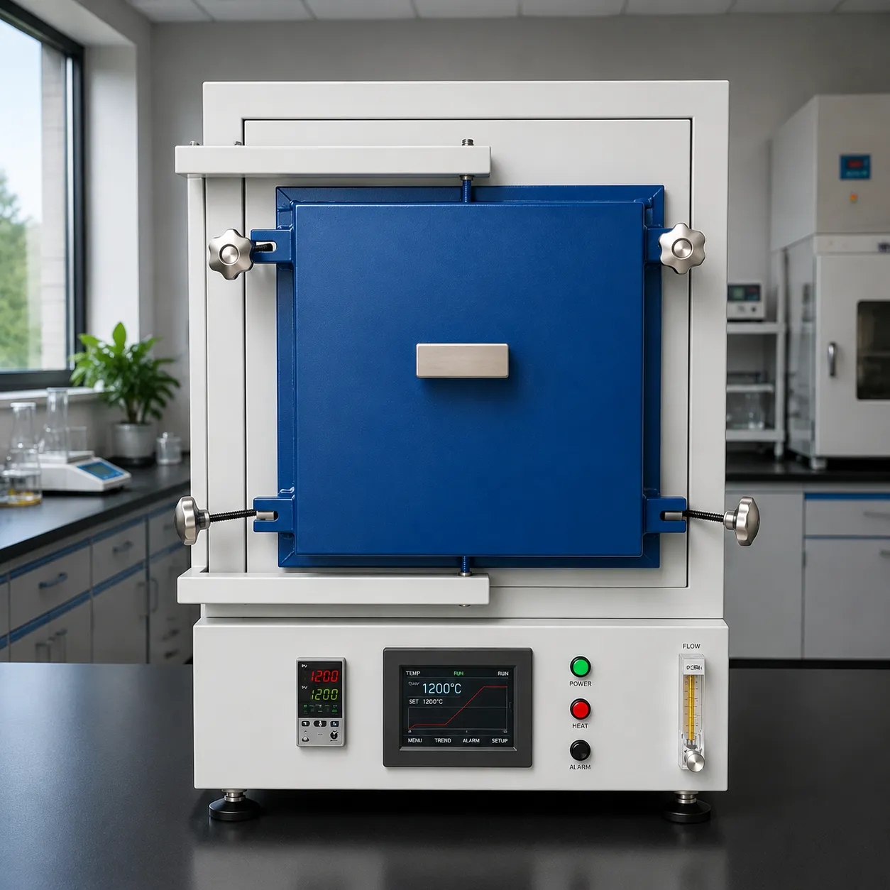Haitem Furnace precise gas distribution manifold and automated atmosphere control panel
