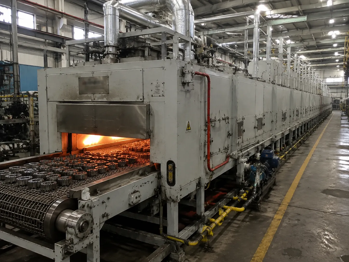 Haitem Continuous Sintering Furnace Technical Specifications and Layout Schematic