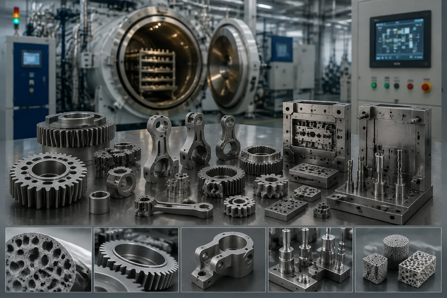 Powder Metallurgy Sintering Equipment in Industrial Facility