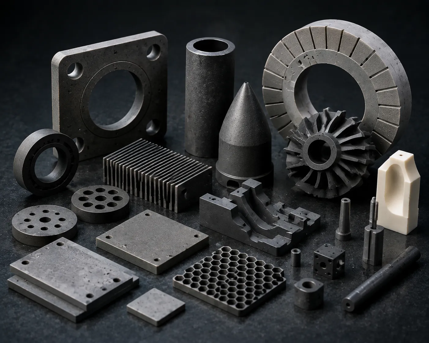 Ultra-high-temperature vacuum sintering furnace for silicon carbide and boride composite ceramics