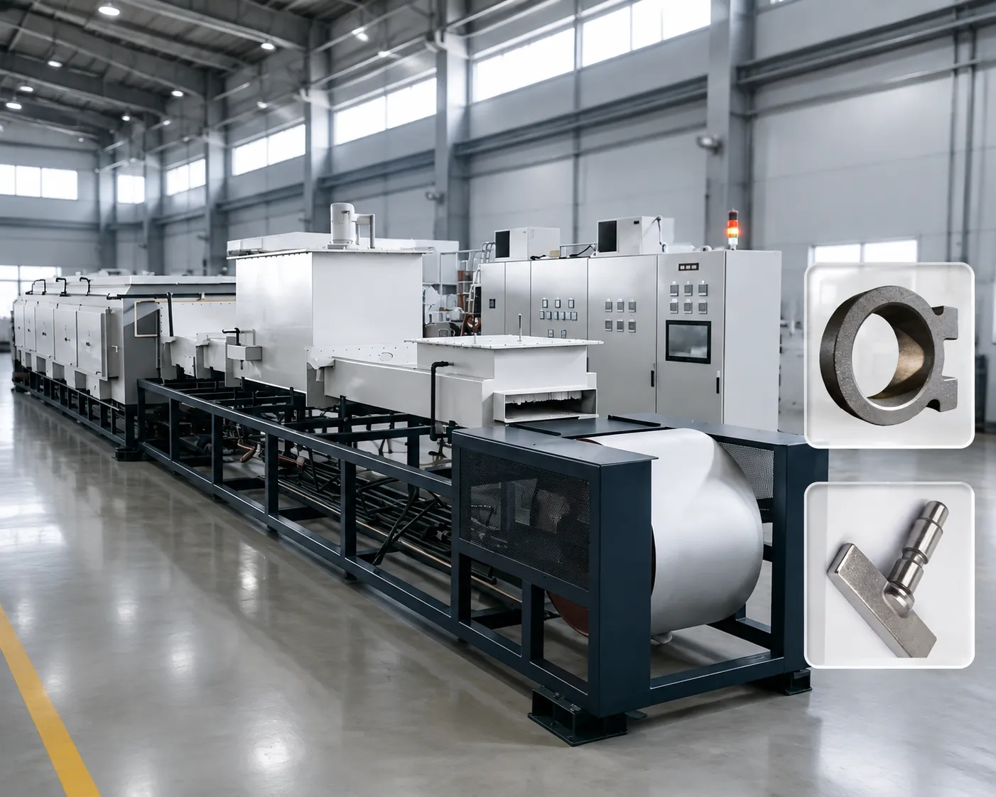 Haitem Continuous Mesh Belt and Pusher Sintering Furnace