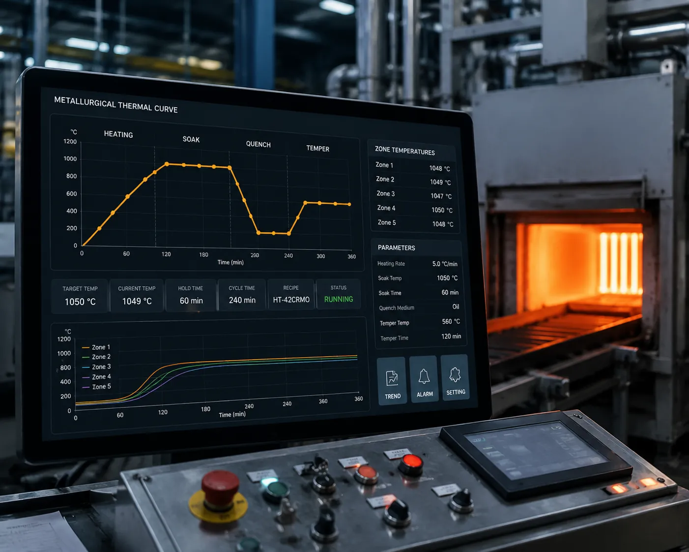 Precision thermal processing equipment chamber
