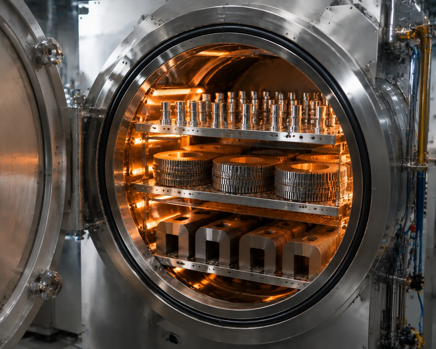 Permalloy and soft magnetic core vacuum heat treatment