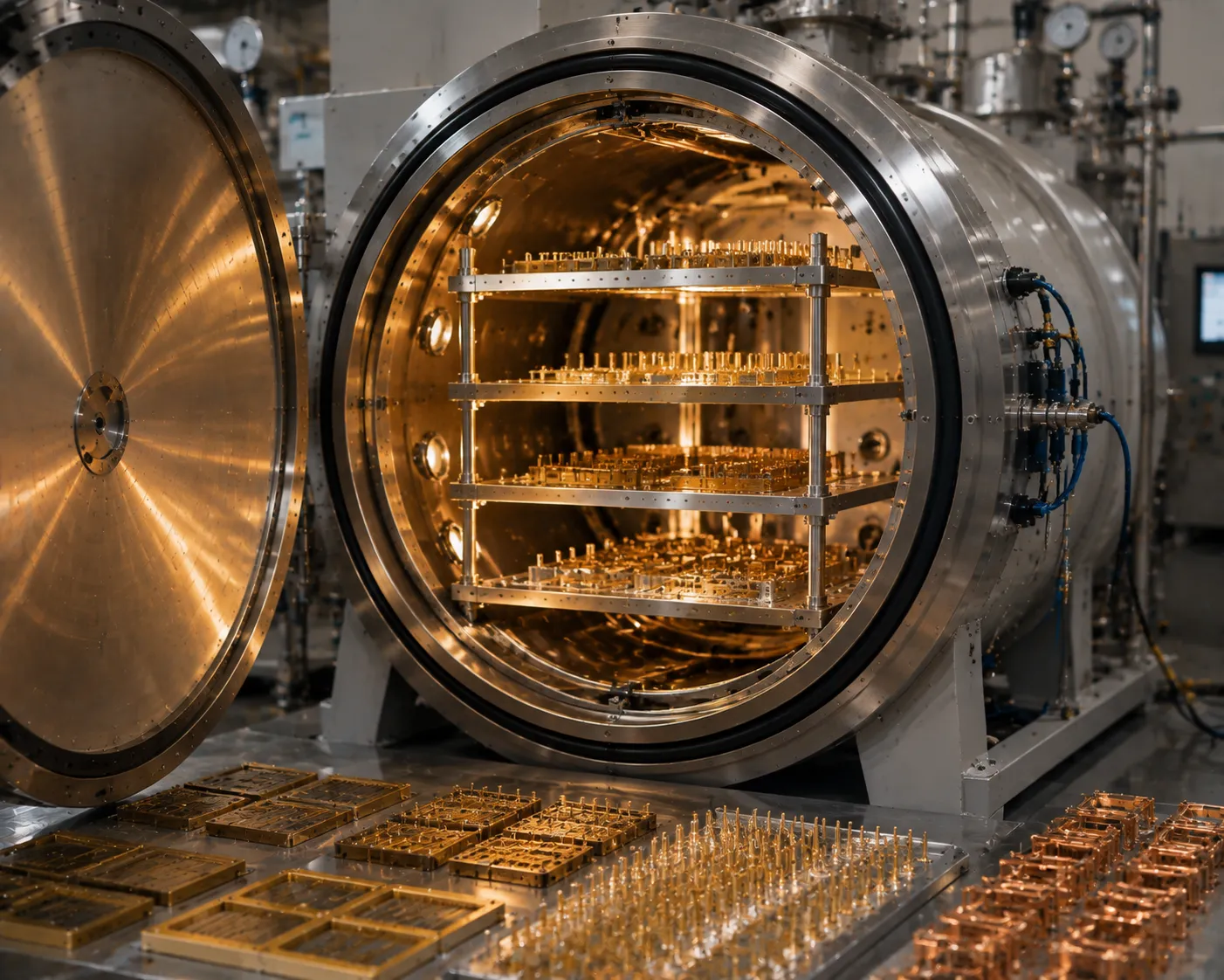 Bright annealing for semiconductor components and copper leads