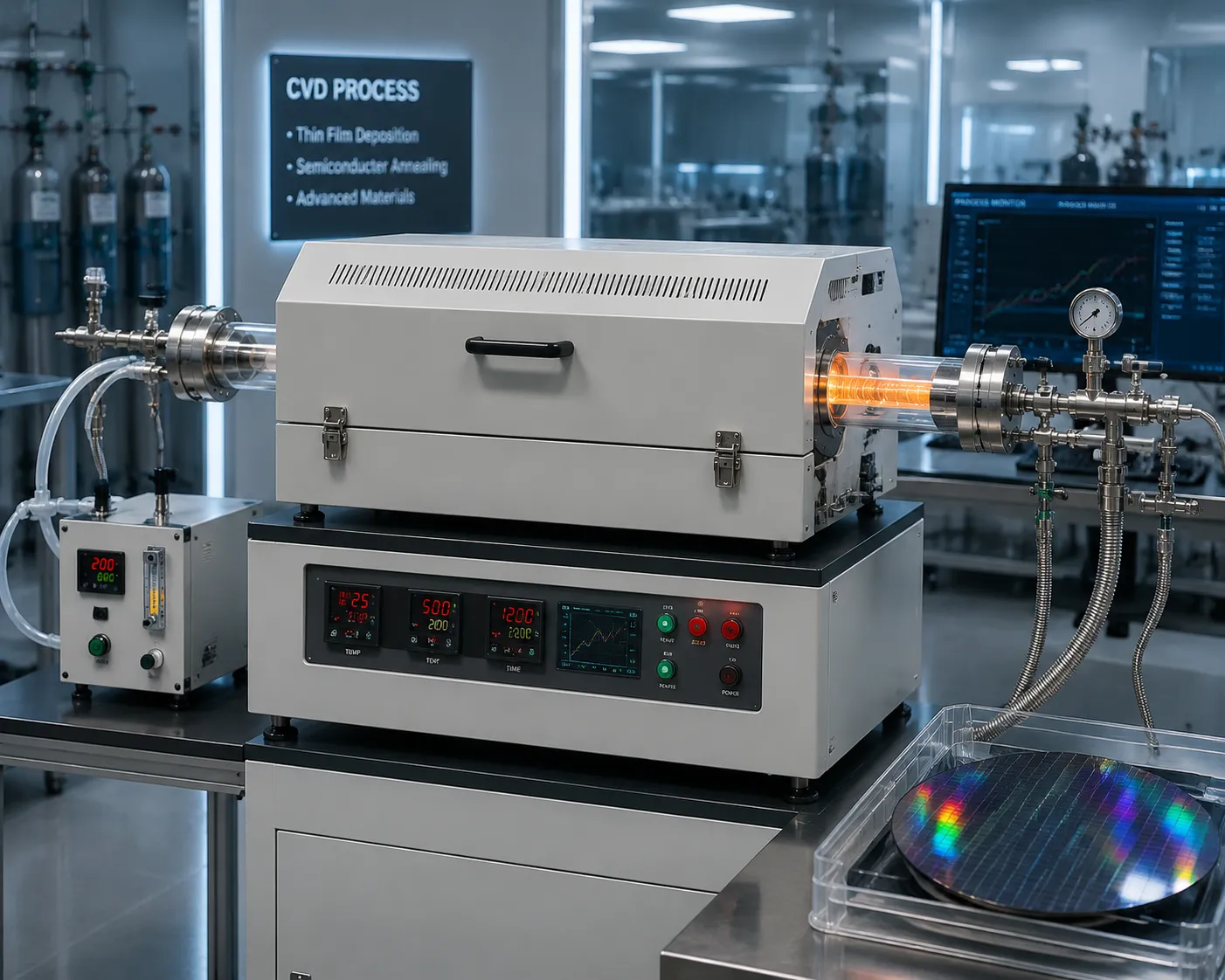 CVD tube furnace and semiconductor annealing system