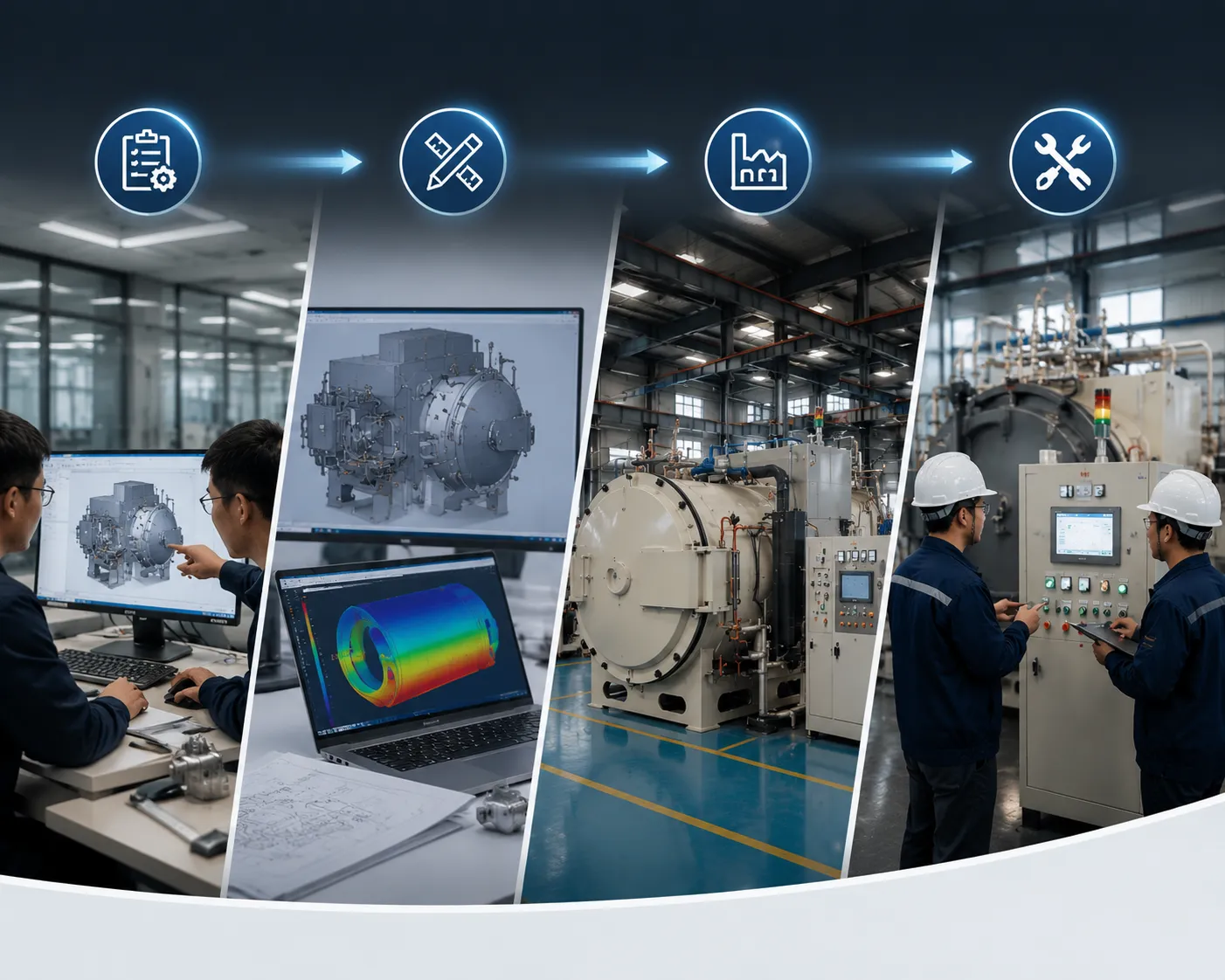 Haitem Furnace custom vacuum furnace design engineering assembly and hot zone testing