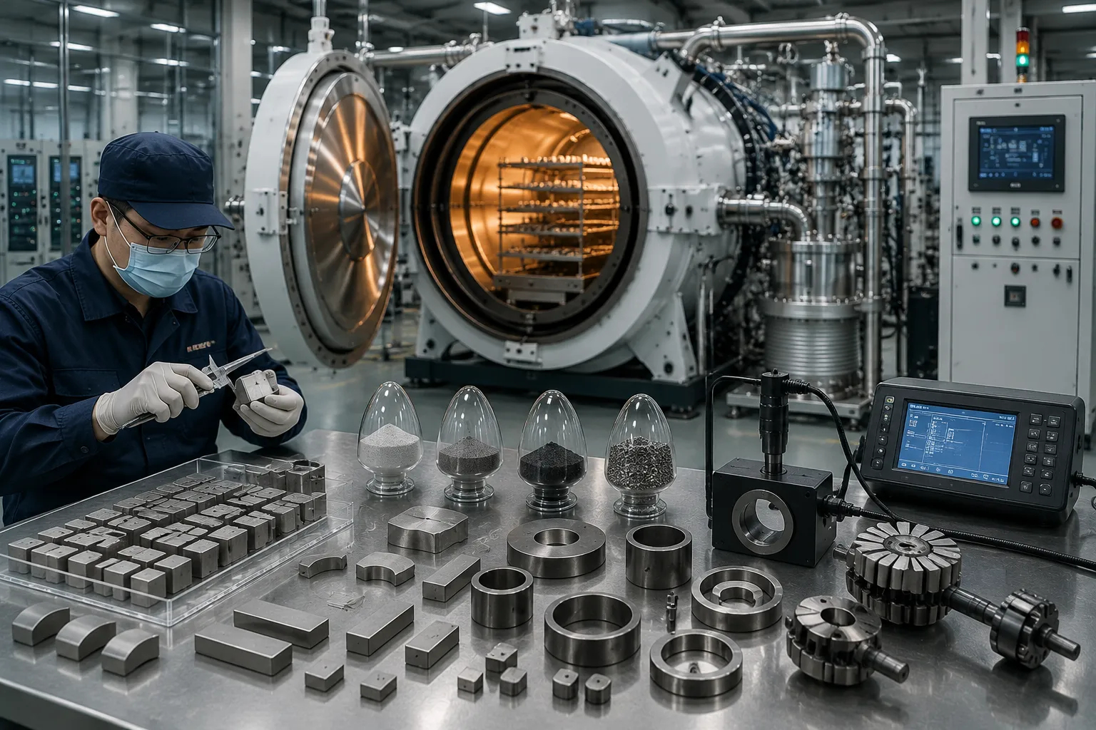 High Vacuum Magnetic Sintering Furnace for Permanent Magnets