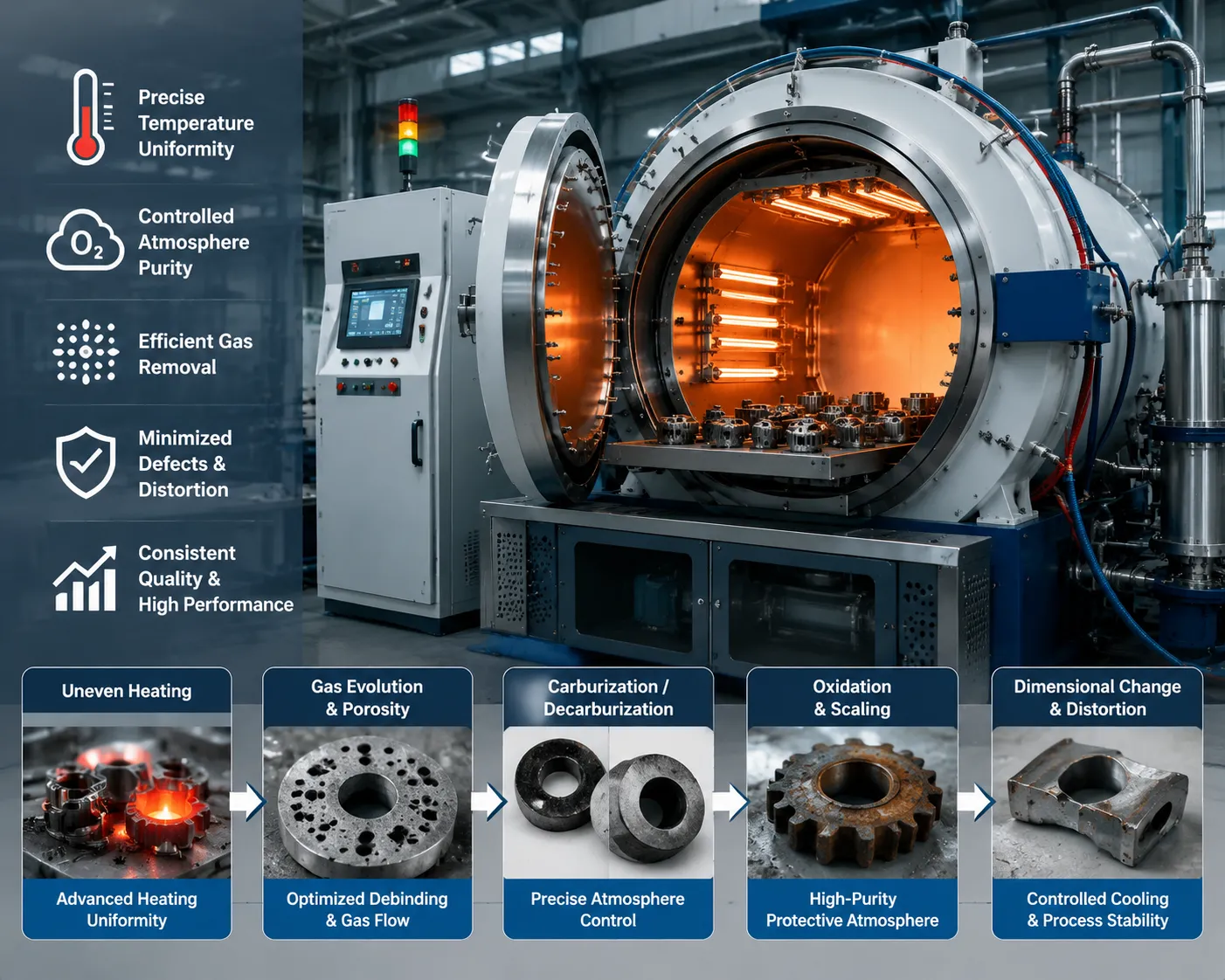 Haitem Furnace High-Precision Powder Metallurgy Sintering Hot Zone