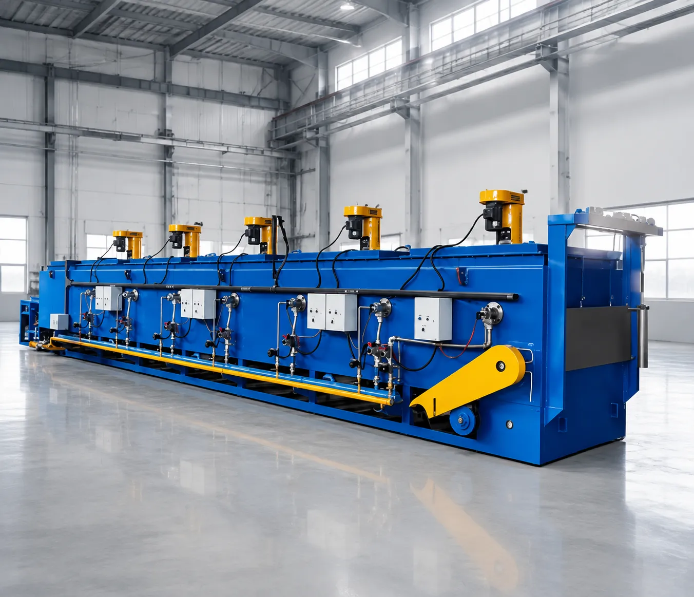 Automated Mesh Belt Continuous Heat Treatment Line for Mass Production
