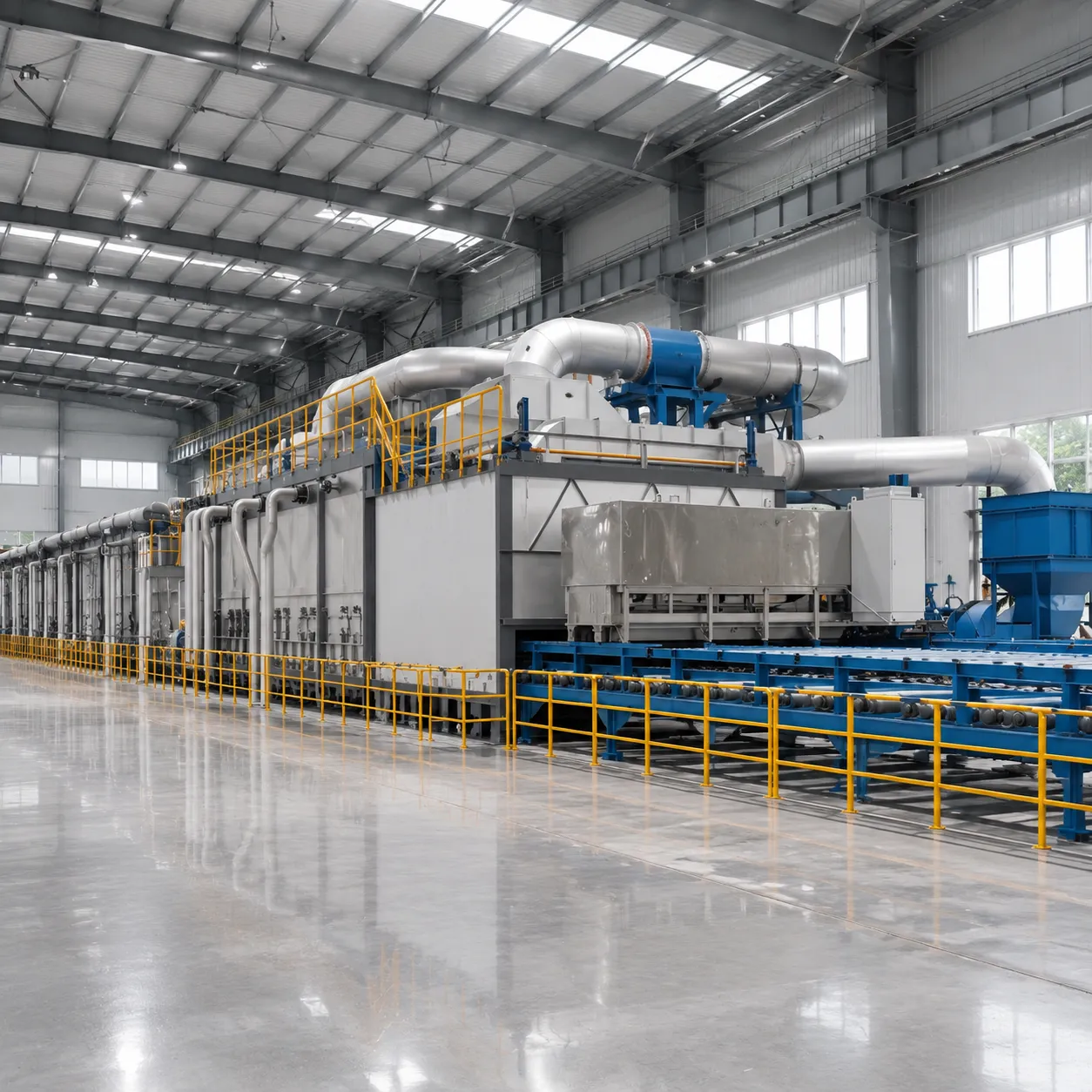 Roller Hearth Furnace Line for Continuous Processing of Heavy Bars and Tubes